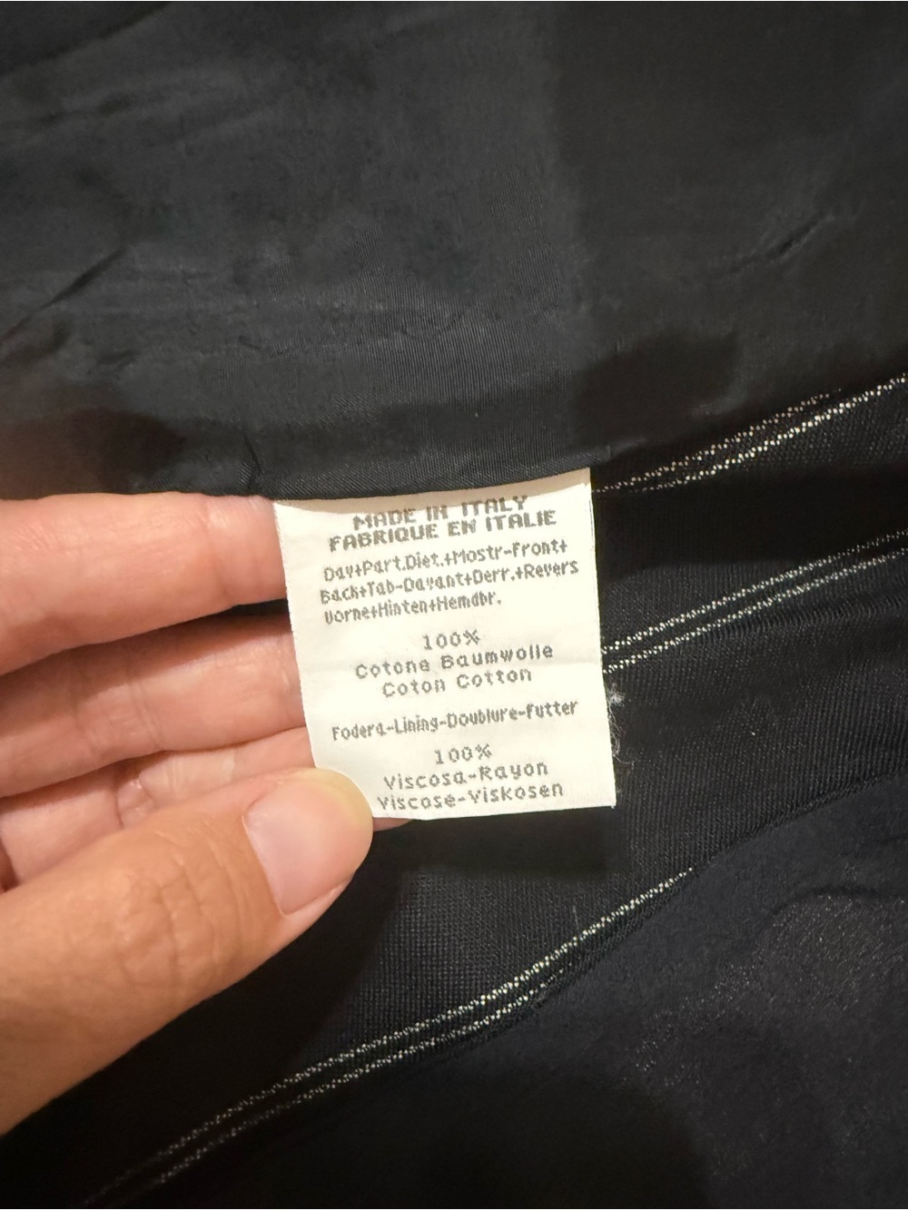 Vintage Byblos Made in Italy Black Pinstripe Blazer - Picture 8 of 8